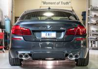 AWE Tuning - AWE Tuning BMW F10 M5 Touring Edition Axle-Back Exhaust Chrome Silver Tips - Image 2