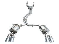 AWE Tuning - AWE Tuning 19-23 Audi C8 S6/S7 2.9T V6 AWD Touring Edition Exhaust - Chrome Silver Tips - Image 3