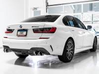 AWE Tuning - AWE Tuning 2019+ BMW M340i (G20) Non-Resonated Touring Edition Exhaust - Quad Chrome Silver Tips - Image 7