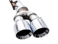 AWE Tuning - AWE Tuning 22-23 GMC Sierra 1500 AT4X 6.2L 0FG Catback Split Dual (Flat Bumper) - Chrome Silver Tips - Image 3