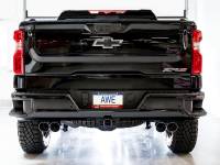 AWE Tuning - AWE Tuning 22-23 GMC Sierra 1500 AT4X 6.2L 0FG Catback Split Dual (Flat Bumper) - Chrome Silver Tips - Image 7