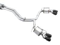 AWE Tuning - AWE Tuning 19-23 Audi C8 S6/S7 2.9T V6 AWD Touring Edition Exhaust - Diamond Black Tips - Image 6