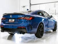 AWE Tuning - AWE Tuning 2019+ BMW M340i (G20) Non-Resonated Touring Edition Exhaust - Quad Diamond Black Tips - Image 6