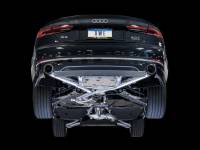 AWE Tuning - AWE Tuning Audi B9 A5 Track Edition Exhaust Dual Outlet - Chrome Silver Tips (Includes DP) - Image 4