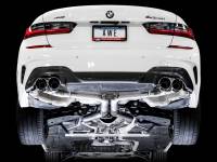 AWE Tuning - AWE Tuning 2019+ BMW M340i (G20) Track Edition Exhaust - Quad Chrome Silver Tips - Image 7