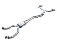 AWE Tuning - AWE Tuning 19-23 Audi C8 S6/S7 2.9T V6 AWD Track Edition Exhaust - Chrome Silver Tips - Image 4