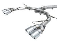 AWE Tuning - AWE Tuning 19-23 Audi C8 S6/S7 2.9T V6 AWD Track Edition Exhaust - Chrome Silver Tips - Image 5