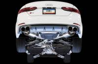 AWE Tuning - AWE Tuning Audi B9 S5 Sportback Touring Edition Exhaust - Non-Resonated (Black 102mm Tips) - Image 6