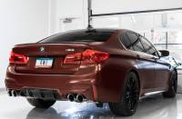 AWE Tuning - AWE Tuning 18-19 BMW M5 (F90) 4.4T AWD SwitchPath Axle-back Exhaust - Diamond Black Tips - Image 3