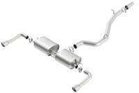 Borla - Borla 14-16 Audi A3 Quattro 2.0L Turbo AT/MT RWD 4DR S-Type Cat-Back Exhaust Single Split Rear Exit - Image 2