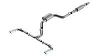 Borla - Borla 22-23 Volkswagen Golf GTI 2.0L AT/MT 3inch S-Type Cat-Back Exhaust - 4in Split Single Tips - Image 1