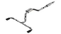 Borla - Borla 22-23 Volkswagen Golf GTI 2.0L AT/MT 3inch S-Type Cat-Back Exhaust - 4in Black Chrome Tips - Image 1