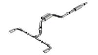 Borla 22-23 Volkswagen Golf GTI 2.0L AT/MT 3inch S-Type Cat-Back Exhaust - 4in Brushed SS Tips - 140883SB