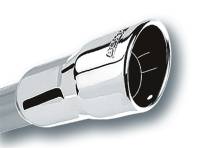 Borla - Borla 2.25in Inlet 3.5in Round Rolled Angle Cut Intercooled Outlet x 6.5in Long Embossed Tip - Image 2