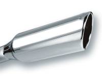 Borla - Borla 2.25in Inlet 4in Round Rolled Angle Cut x 12in Long Embossed Exhaust Tip - Image 2