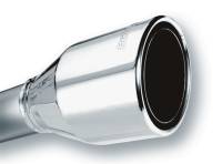 Borla - Borla 2.5in Inlet 4.5in Round Rolled Angle Cut Phantom X 7.75in Long Embossed Universal Exhaust Tips - Image 2