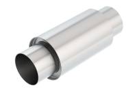 Borla - Borla 3 -1/2in In/Out x 5in Round x 8in Long XR-1 Sportsman Shorty Racing Muffler - Image 2