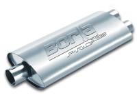 Borla - Borla Universal Center/Dual Oval 3in In / 2.5in Out 19in x 4in x 9.5in Notched PRO-XS Muffler - Image 1