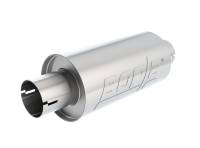 Borla - Borla S-Type Muffler 2.5in Inlet/Outlet 5in Round x 10in w/Notch - Image 1