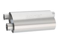 Borla - Borla Universal Pro-XS Muffler Oval 3in Inlet/ 2.5in Dual Outlet Transverse Flow Notched Muffler - Image 2