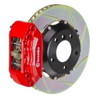 Brembo 97-01 Integra Type-R Front GT BBK 4 Piston Cast 2pc 328x28 2pc Rotor Slotted Type-1-Red - 112.6003A2