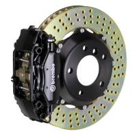 Brembo 02-06 Mini Cooper Front GT BBK 4 Piston Cast 2pc 320x28 2pc Rotor Drilled-Black - 1C1.6001A1