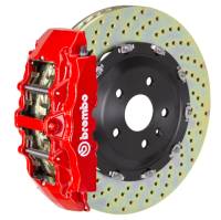 Brembo 02-08 G500/03-04 G55/09-18 G550 Front GT BBK 8 Piston Cast 365x34 2pc Rotor Drilled- Red - 1G1.8501A2