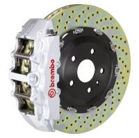 Brembo 02-08 G500/03-04 G55/09-18 G550 Front GT BBK 8 Piston Cast 365x34 2pc Rotor Drilled-Silver - 1G1.8501A3