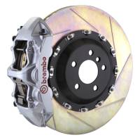 Brembo 03-13 Flying Spur Front GT BBK 6 Piston Cast 411x34 2pc Rotor Slotted Type1 -Silver - 1L2.9501A3