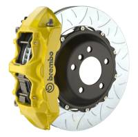 Brembo 01-04 996 C4S Front GT BBK 6 Piston Cast 380x34 2pc Rotor Slotted Type3-Yellow - 1L3.9003A5