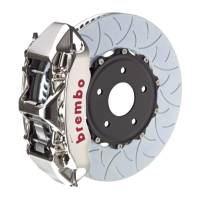 Brembo 15-19 Corvette Z06 Excl CC Brakes Fr GTR BBK 6Pis Billet 380x34 2pc Rtr Slot Type3-Nickel - 1L3.9006AR