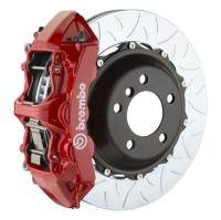 Brembo 05-14 Mustang GT Excl non-ABS Equipped Fr GT BBK 6Pist Cast 355x32 2pc Rtr Slot Type3-Red - 1M3.8016A2