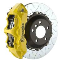 Brembo 06-13 Corvette Z06 Excl CC Brakes Fr GT BBK 6Pist Cast 380x32 2pc Rotor Slot Type3- Yellow - 1M3.9015A5