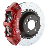 Brembo 05-14 Mustang GT Excl non-ABS Equipped Fr GT BBK 6Pist Cast 380x32 2pc Rtr Slot Type3-Red - 1M3.9030A2