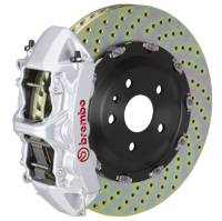 Brembo 05-13 Corvette Front GT BBK 6 Piston Cast 365x34 2pc Rotor Drilled-Silver - 1N1.8501A3