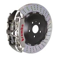 Brembo 03-07 Cayenne/S/Turbo Fr GTR BBK 6Pis Billet 405x34 2pc Rotor Drilled-Nickel - 1N1.9501AR