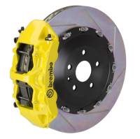 Brembo 03-07 Cayenne/S/Turbo Fr GT BBK 6Pis Cast 405x34 2pc Rotor Slotted Type1-Yellow - 1N2.9501A5