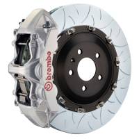 Brembo 03-07 Cayenne/S/Turbo Fr GT BBK 6Pis Cast 405x34 2pc Rotor Slotted Type3-Silver - 1N3.9501A3