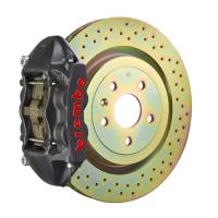 Brembo 66-89 911S/SC/Carrera Front GTS BBK 4 Piston Cast 323x28 1pc Rotor Drilled-Black HA - 1P4.6001AS