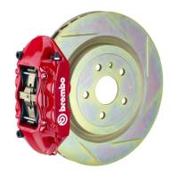 Brembo 11-18 Focus/13-18 Focus ST Front GT BBK 4 Piston Cast 336 x28 1pc Rotor Slotted Type1-Red - 1P5.7002A2