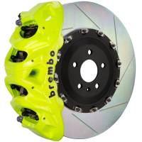 Brembo 09-14 F150 2WD Front GT BBK 8 Piston Cast 412x38 2pc Rotor Slotted Type-1- Fluo. Yellow - 1Q2.9603A7