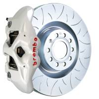 Brembo 17-20 Civic Si Sedan Front GT BBK 4 Piston Cast 345x28 2pc Rotor Slotted Type3- White - 1S3.8005A6