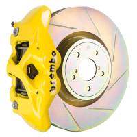 Brembo 02-07 Impreza/WRX/08-14 WRX Front GT BBK 4Piston Cast 326 x30 1pc Rotor Slotted Type1-Yellow - 1S5.6001A5