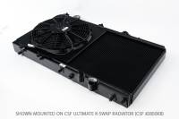 CSF - CSF 92-00 Honda Civic All-Aluminum Fan Shroud w/12in SPAL Fan - Black Finish - Image 7