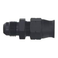 DeatschWerks - DeatschWerks 6AN Male Flare to 3/8in Hardline Compression Adapter - Anodized Matte Black - Image 2