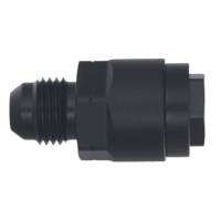 DeatschWerks - DeatschWerks 6AN Male Flare to 1/4in Female EFI Quick Connect Adapter - Anodized Matte Black - Image 2