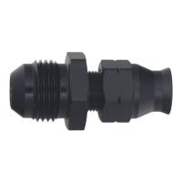 DeatschWerks - DeatschWerks 8AN Male Flare to 5/16in Hardline Compression Adapter - Anodized Matte Black - Image 2