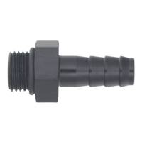 DeatschWerks - DeatschWerks 6AN ORB Male to 3/8in Male Triple Barb Fitting (Incl O-Ring) - Anodized Matte Black - Image 2