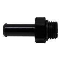 DeatschWerks 6AN ORB Male to 3/8in Male Barb Fitting (Incl O-Ring) - Anodized Matte Black