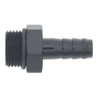 DeatschWerks - DeatschWerks 8AN ORB Male to 3/8in Male Triple Barb Fitting (Incl O-Ring) - Anodized Matte Black - Image 2